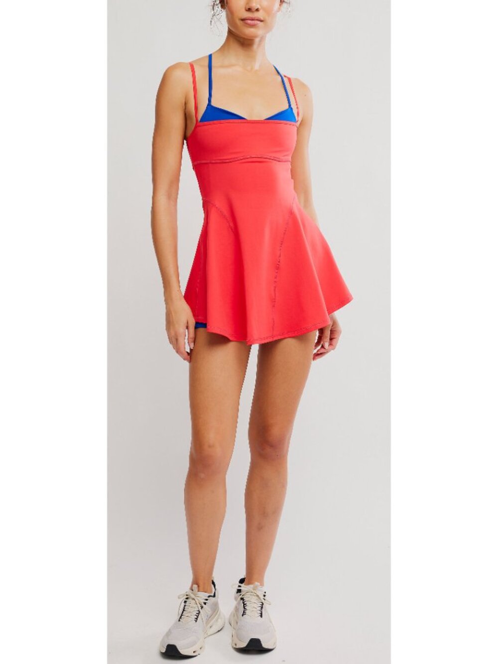🆕 FREE PEOPLE Baseline Tennis Dress / Grapefruit - Picture 5 of 6